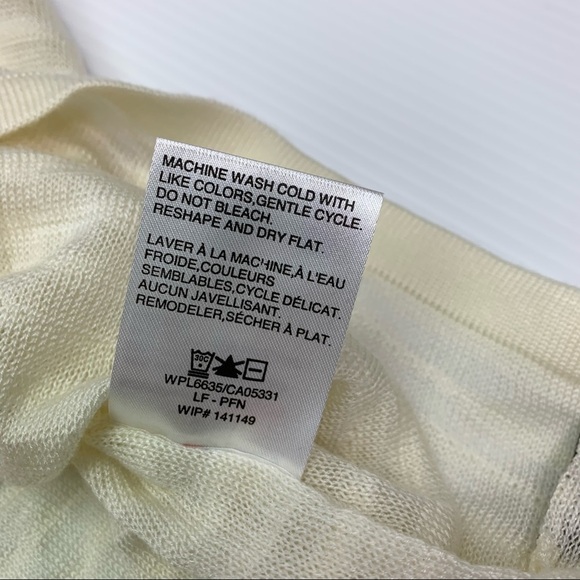 Woolrich Sweater Cream Knit 2XL V Neck Long Sleeve XXL Plus Size - Picture 7 of 9